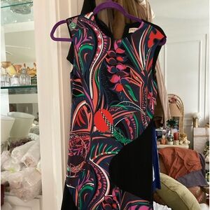 (New) Pucci dress black sleeveless with ruffle hem